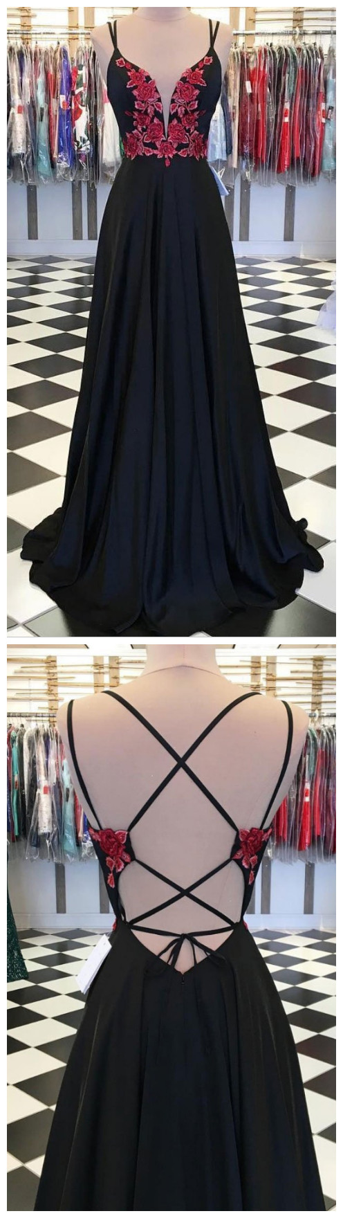 fitted dresses black Colette CL5252 Long Formal Prom Dress for $499.99 – The Color:Light Teal neckline_V-Neck Black Scoop Dress Long
